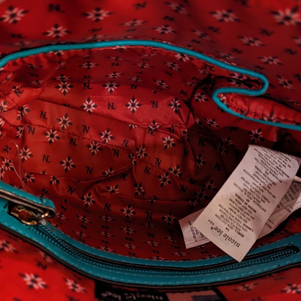 OOAK Pretty in Pink Embellished NICOLE LEE Crossbody Bag NEW - Picture 5 of 16